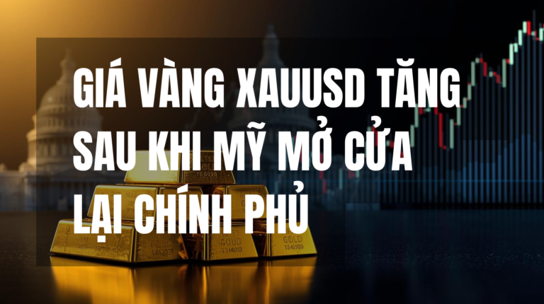 Giá vàng XAUUSD tăng sau khi Mỹ mở cửa lại chính phủ